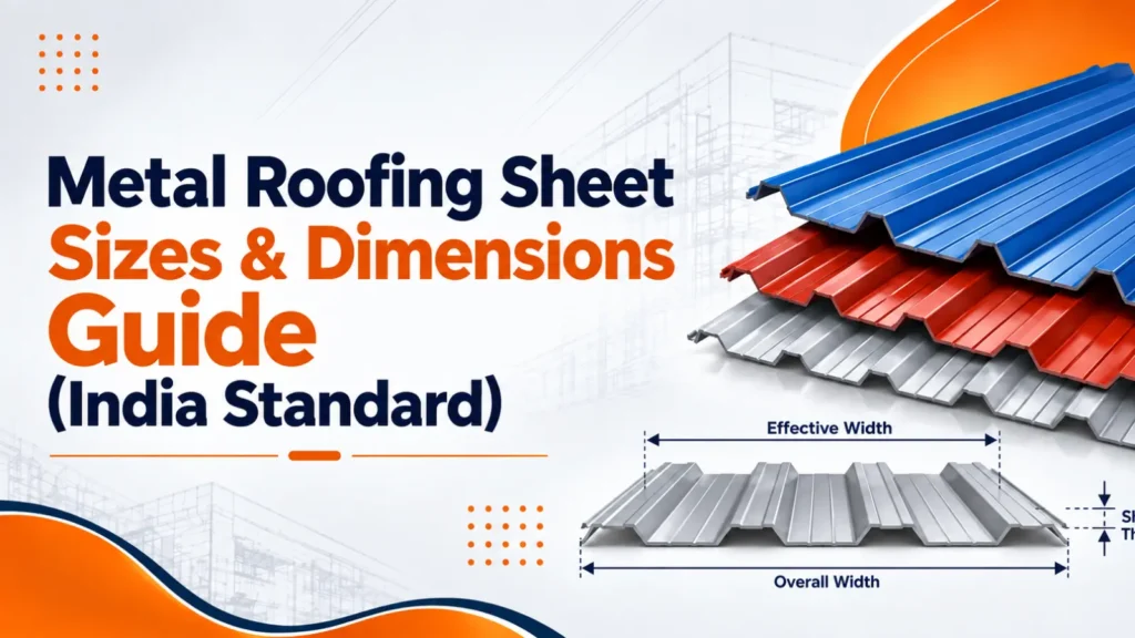 metal roofing sheet sizes & dimensions